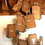 Nike brown paper bag