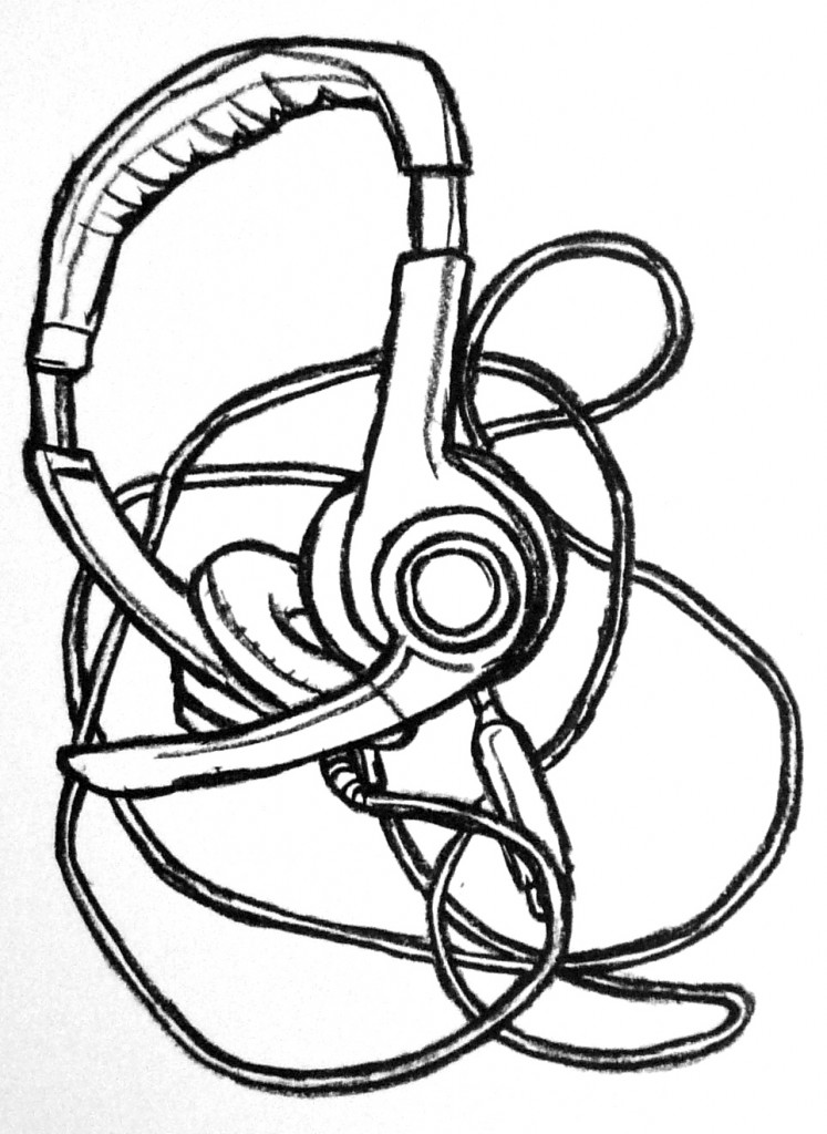 Headset drawings Art by Paul Doeman