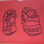 Ice Hockey gloves drawings